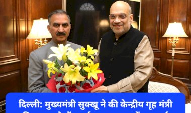 दिल्ली: मुख्यमंत्री सुक्खू ने की केन्द्रीय गृह मंत्री अमित शाह से भेंट, हुई इन अहम मुद्दों पर चर्चा... ddnewsportal.com