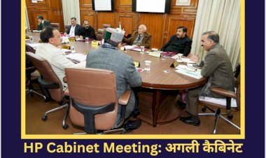 HP Cabinet Meeting: अगली कैबिनेट बैठक 12 जनवरी को, इन मुद्दों पर होंगे फैसले! ddnewsportal.com