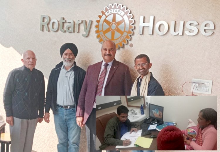 Paonta Sahib: रोटरी ने उठाया 7 महीने की आनवी के उपचार जिम्मा, पत्रकार संजय इस तरह बने माध्यम... ddnewsportal.com