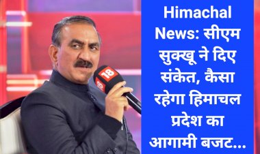 Himachal News: सीएम सुक्खू ने दिए संकेत, कैसा रहेगा हिमाचल प्रदेश का आगामी बजट... ddnewsportal.com
