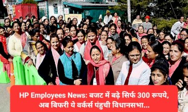 HP Employees News: बजट में बढ़े सिर्फ 300 रूपये, अब बिफरी ये वर्कर्स पंहुची विधानसभा...  ddnewsportal.com