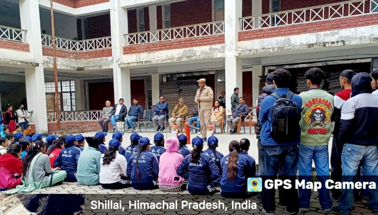 शिलाई: डिग्री कॉलेज में फायर सेफ्टी ऑडिट एवं फायर सेफ्टी मॉक ड्रिल, बताये सुरक्षा के तरीके ddnewsportal.com