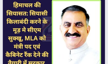 हिमाचल की सियासत: सियासी किलाबंदी करने के मूड़ मे सीएम सुक्खू, पढ़ें कैसे...  ddnewsportal.com