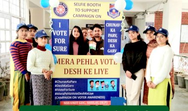 Shillai: शिलाई में मेरा पहला वोट देश के लिए, सेल्फी बूथ लगाकर किया जागरूक ddnewsportal.com