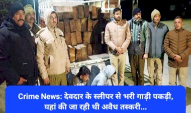 HP Crime News: देवदार के स्लीपर से भरी गाड़ी पकड़ी, यहां की जा रही थी अवैध तस्करी...  ddnewsportal.com