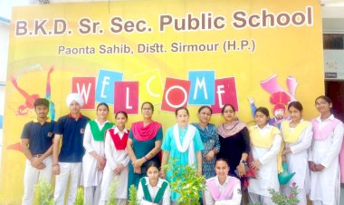 Paonta Sahib: BKD स्कूल में हुआ पौधारोपण, दिया पर्यावरण संरक्षण का संदेश ddnewsportal.com