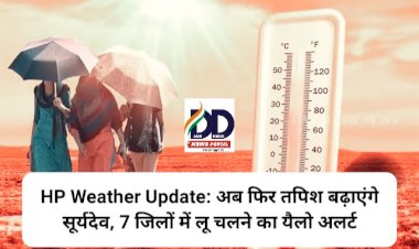 HP Weather Update: अब फिर तपिश बढ़ाएंगे सूर्यदेव, 7 जिलों में लू चलने का यैलो अलर्ट ddnewsportal.com