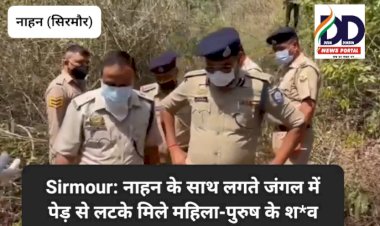 Sirmour: नाहन के साथ लगते जंगल में पेड़ से लटके मिले महिला-पुरुष के श*व ddnewsportal.com