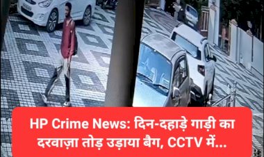 HP Crime News: दिन-दहाड़े गाड़ी का दरवाज़ा तोड़ उड़ाया बैग, CCTV में...  ddnewsportal.com