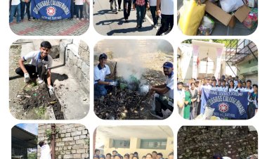 Paonta Sahib: भरली कॉलेज में स्वच्छता ही सेवा, विद्यार्थियों ने की राजपुर बाजार में साफ-सफाई  ddnewsportal.com