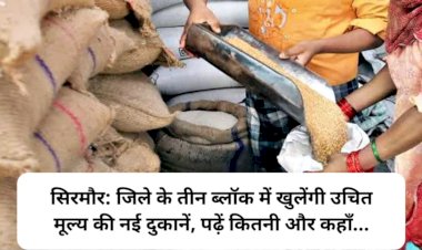 सिरमौर: जिले के तीन ब्लाॅक में खुलेंगी उचित मूल्य की नई दुकानें, पढ़ें कितनी और कहाँ... ddnewsportal.com