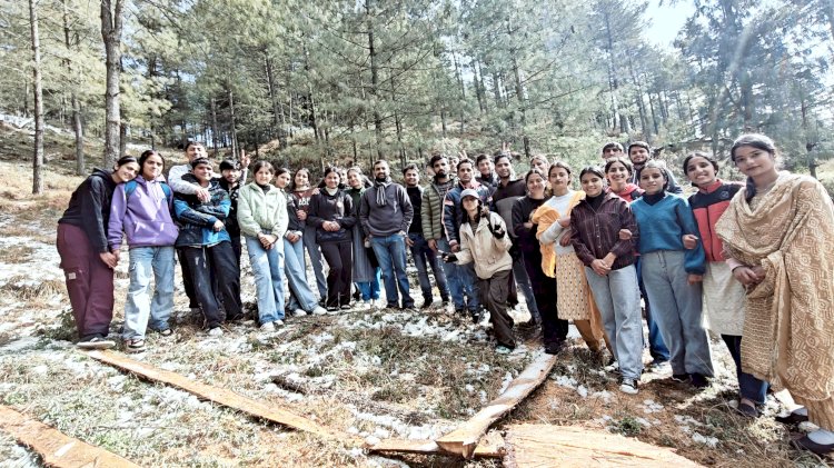 शिलाई: कॉलेज के स्टूडेंट्स की फील्ड ट्रिप, जाना कैसे होता है पहाड़ में विपरीत परिस्थितियों में जीवन यापन ddnewsportal.com