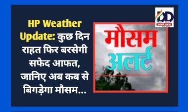 HP Weather Update: कुछ दिन राहत फिर बरसेगी सफेद आफत, जानिए अब कब से बिगड़ेगा मौसम... ddnewsportal.com