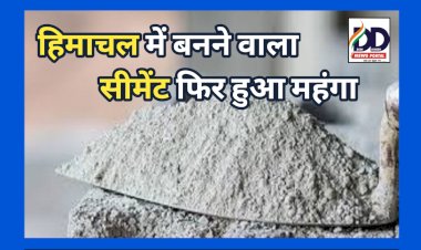 Cement Rate Increase: हिमाचल में सीमेंट फिर महंगा, एक महीने में ही दूसरी बार बढ़े दाम, जानिए अब कितने का मिलेगा बैग... ddnewsportal.com