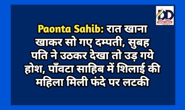 Paonta Sahib: रात खाना खाकर सो गए दम्पती, सुबह पति ने उठकर देखा तो उड़ गये होश  ddnewsportal.com