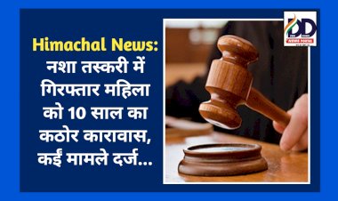 Himachal News: नशा तस्करी में गिरफ्तार महिला को 10 साल का कठोर कारावास, कईं मामले दर्ज... ddnewsportal.com