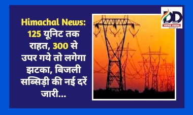 Himachal News: 125 यूनिट तक राहत, 300 से उपर गये तो लगेगा झटका, बिजली सब्सिड़ी की नई दरें जारी... ddnewsportal.com