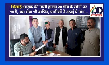 शिलाई : सड़क की माली हालत 20 गाँव के लोगों पर भारी, बस सेवा भी बाधित, ग्रामीणों ने उठाई ये मांग...  ddnewsportal.com