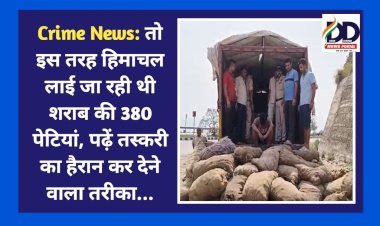 Crime News: तो इस तरह हिमाचल लाई जा रही थी शराब की 380 पेटियां, पढ़ें तस्करी का हैरान कर देने वाला तरीका...  ddnewsportal.com