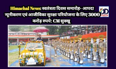 Himachal News: राज्य स्तरीय स्वतंत्रता दिवस समारोह में सीएम सुक्खू ने की बड़ी घोषणाएँ, पढ़ें विस्तार से...  ddnewsportal.com